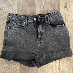 Women's Black Denim Shorts